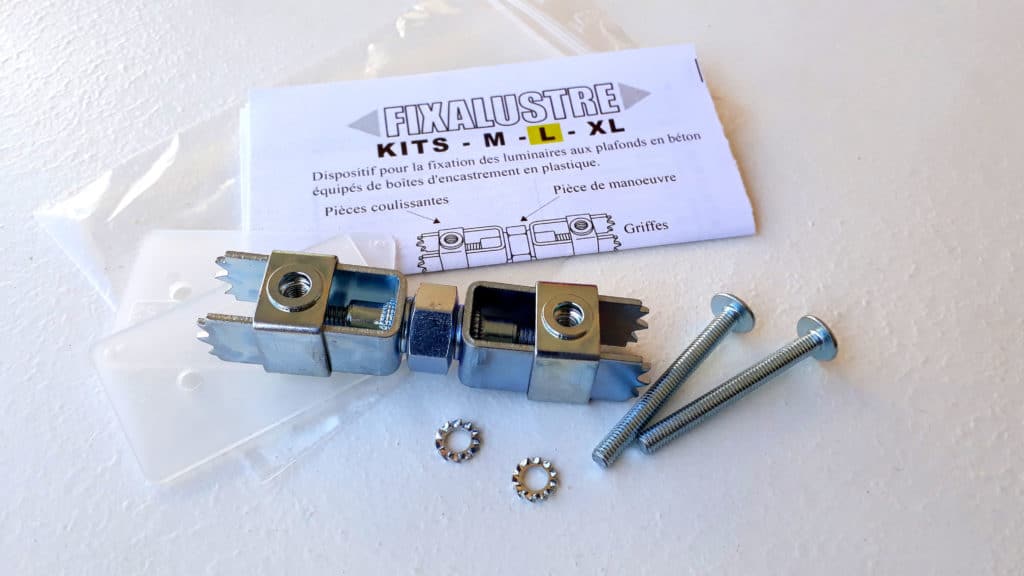 Kit Fixation Plafonnier Sans Percer